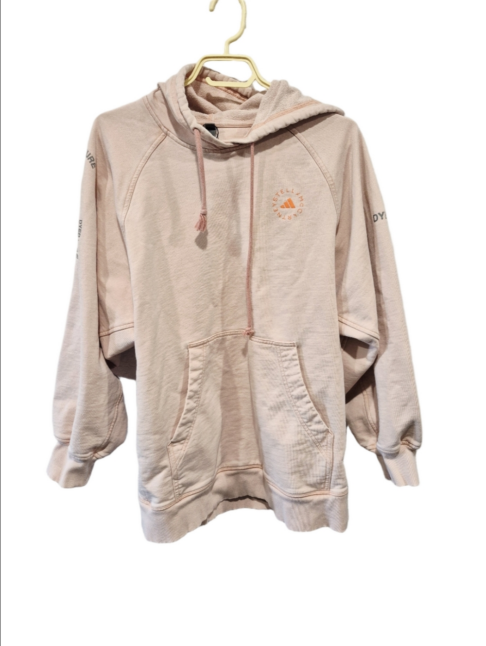 Adidas by Stella McCartney Oversized Hoodie - Dyed With Nature Pink Med, Fits XL